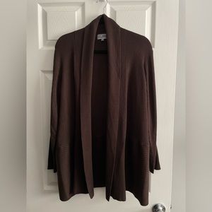 Brown sweater cardigan 1x